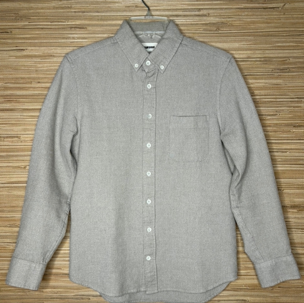 Taylor Stitch Men's Beige Button Down Shirt Size 36 / XS